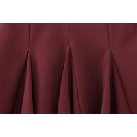 BUNO-Vestidos de fiesta de noche elegantes de primavera para mujer, dobladillo ancho ondulado, lazo decorado, liso, sin mangas, cuello redondo, vestidos de moda - details 35
