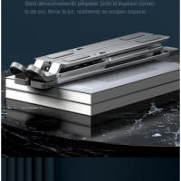 Soporte de aleación de aluminio de doble capa para portátil soporte de refrigeración soporte de almacenamiento de estante elevad - details 3