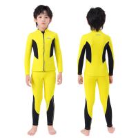 Traje de Neopreno para Niños Traje de Baño Dividido de 2,5mm con Mangas Largas Térmicas, Protección Solar, Surf, Traje de Medusas de Esnórquel - details 7