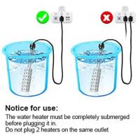 Calentador de agua de inmersión para el hogar, cubo eléctrico con temporizador, apagado automático, 2500W, enchufe europeo, Invierno - details 1