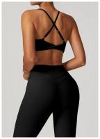Sujetador de Yoga para Mujer de Nylon Sexy Cruz Transpirable para Gimnasio Top de Primavera/Verano - details 26