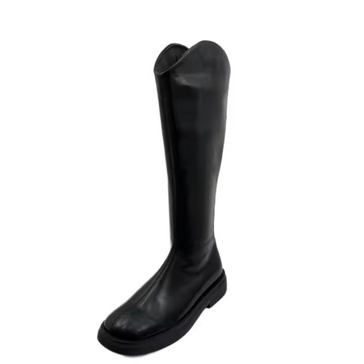Nuevas botas de hombre de terciopelo con suela plana de celebridades de internet, botas populares - 1