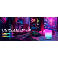 Taipow Lámpara de Mesita de Noche Tactil, 6W Lamparas de Mesa Led Modernas con 4 puertos de USB