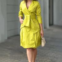 Nuevo vestido de traje con cordones y cuello en V a la moda para mujer primavera/verano - details 3