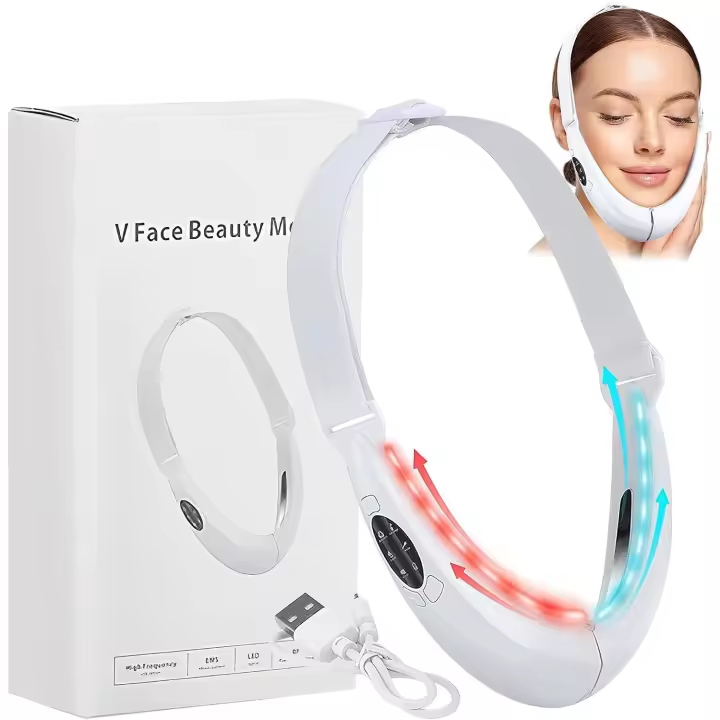 Masajeador Facial eléctrico con Control Remoto, Dispositivo de Belleza Facial, Reductor de Papada, 5 Modos - 1