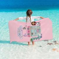Casa de muñecas de Gabby, baño con estampado 3D de microfibra, suave, absorbente de agua, transpirable para niñas y niños, toalla de playa decorativa de dibujos animados - details 9