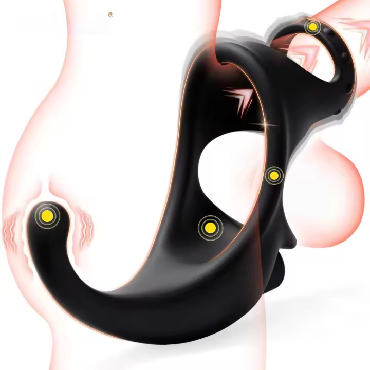 Leten Vibrador Anal Prostate Masajeador de Rostro con Anillo de Control Remoto - 1