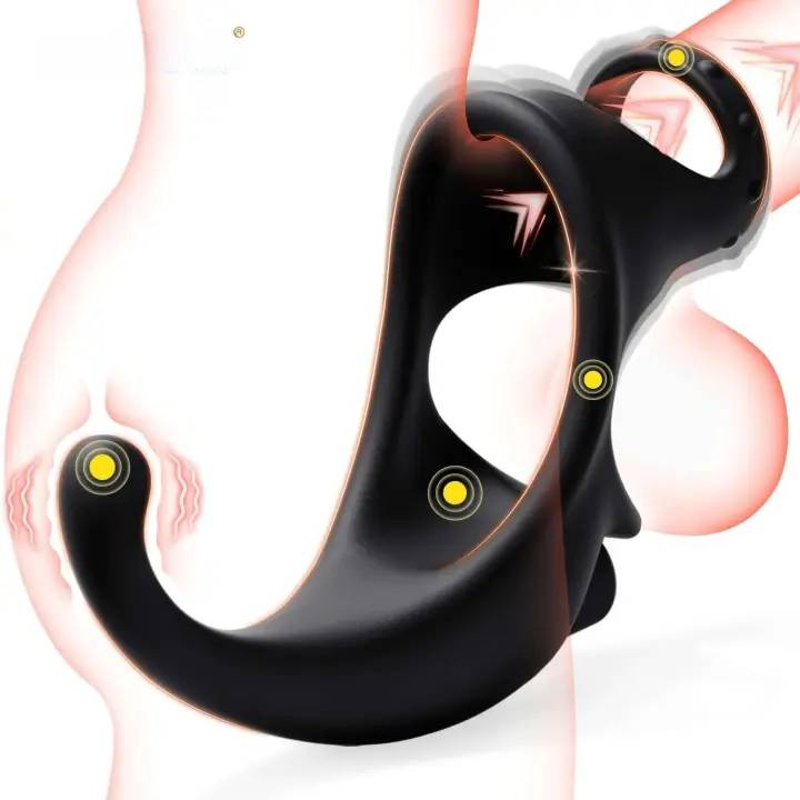 Leten Vibrador Anal Prostate Masajeador de Rostro con Anillo de Control Remoto - 1