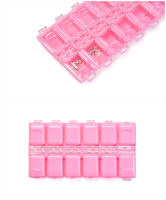 Caja de Accesorios KADS 12 Rejillas para Pulido de Uñas Bijoux de Diamante Rectangular Almacenamiento Seguro Marca KADS - details 5
