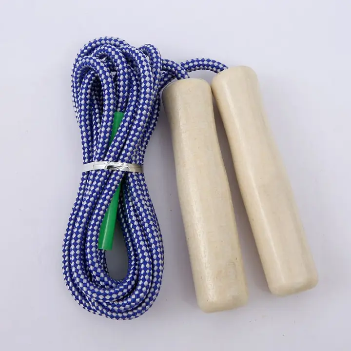 Solo fitness quemador de grasa delgado cuerda de salto deportes adultos niños ejercicio cuerda de salto con mango de madera - 1