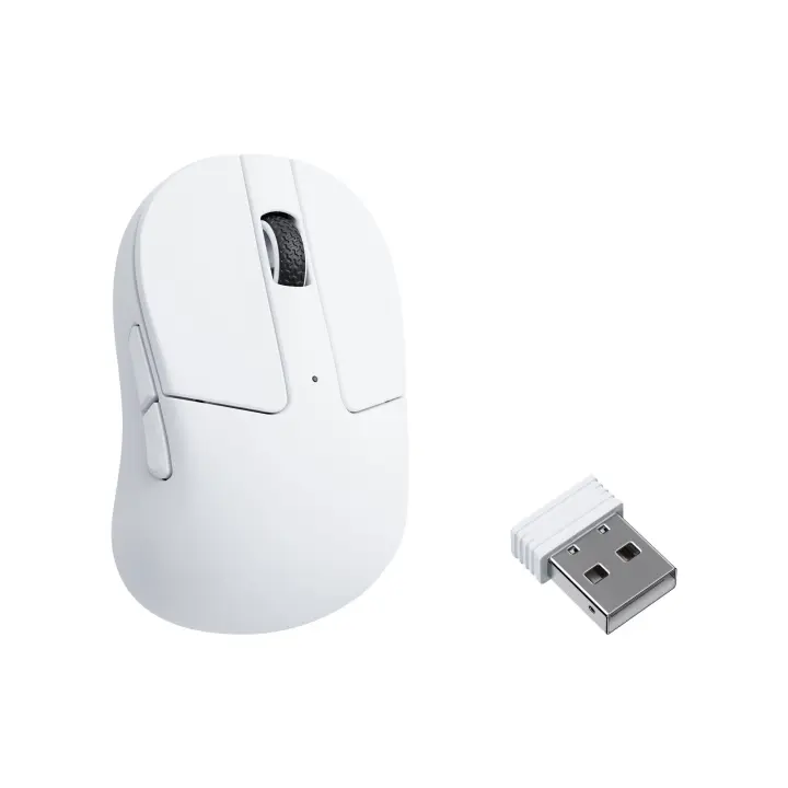 Keychron-ratón óptico inalámbrico M4, dispositivo con cable tipo C, 2,4 GHz y Bluetooth, Sensor 3395 - 1