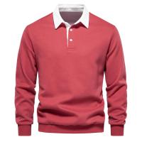 día del padre Otoño Camisa de suéter de manga larga para hombre Camisa deportiva informal de manga larga de color sólido Camisa deportiva informal de alta calidad para hombre - details 6