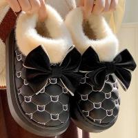 Botas de nieve con plataforma gruesa y cera, bonito diseño de mariposa - details 3