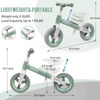 Bicicleta para Niños Ultraligera Sin Pedales, Altura Ajustable, Candado para Volante, Para Niños y Niñas de 1,5 4 Años - details 4