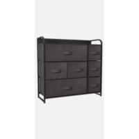 Cajonera de Tela Extraíble de 5 Cajones Almacenamiento de Tela Cómodo para Sala de Estar, Dormitorio, Habitación Infantil Gris Claro - details 8