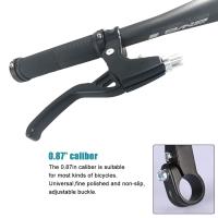 Palancas de freno de bicicleta, 2 piezas, aleación de aluminio, Universal, 4 dedos, 2,2 cm, se adapta a la mayoría de bicicletas, MTB, BMX, bicicleta de carretera, 1 par (Azul) - details 3