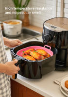 Bandeja de Cocina de Silicona para Aire Fryer Antiadherente, Reutilizable Segura para Lavado en Disfregador Ideal para Pollo Frito y Pizza - details 3
