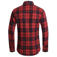 Camisa de Manga Larga con Estampado Geométrico a Rayas Estilo Casual para Hombres - details 4