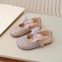 Zapatos de vestir para niñas, calzado de cuero con purpurina, diamantes de imitación, encaje, nudo de mariposa, Princesa, planos - details 15