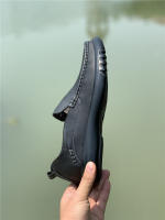 Cuero de vaca de cuero genuino de un pedal zapatos de cuero de los hombres de cara suave de suela suave cómodos de negocios y de ocio zapatos de los hombres que sobreajustan los zapatos de conducción - details 12