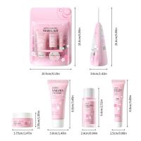Sakura-Conjuntos y kits para el cuidado de la piel con suero limpiador, crema para ojos, crema con esencia, productos de belleza para mujeres, juegos de regalo, Kit de viaje de rutina - details 16