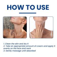 Crema de colágeno hidrolizado para el cuello, loción de cuidado suavizante y reafirmante para estiramiento facial, crema hidratante para rejuvenecimiento del cuello - details 2