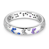 Anillos de mariposa de plata de ley 2023 100% para mujer, anillos de circón coloridos, joyería fina de compromiso de boda, regalos de cumpleaños, 925 - details 1