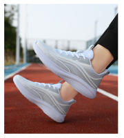Nuevos zapatos deportivos, zapatos para correr ligeros tejidos con mosca para parejas de hombres, zapatos para caminar de suela blanda, zapatos de viaje para mujeres - details 5