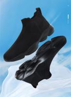 Zapatillas de deporte informales sin cordones para hombre, zapatos transpirables para caminar, ligeros, talla grande, color negro - details 2