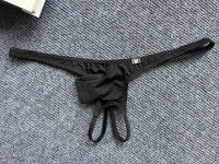 Tanga con pene abierto para hombre, bragas eróticas, ropa interior con funda Jj, calzoncillos con espalda en T, bragas con agujeros para pene, tangas con trasero desnudo Gay, lencería - details 8