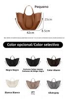 Bolso de cuero para las axilas del hombro de las mujeres bolso de mano portátil de gran capacidad bolso del cubo - details 2