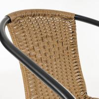 Conjunto de 2 Sillas de Jardín para Exterior |   2 Sillones de Ratán Natural y Acero para Balcón o Terraza |   Apilables |   Cómodas y resistentes | Conocimientos generales - details 37