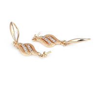 Latón color oro de 18 quilates, compatible con cuentas de medio agujero con ganchos de medio pasador para pendientes, joyería de alta calidad, accesorios para manualidades. - details 21