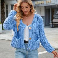 Chaqueta de Punto para Mujer Vintage Coreana Cuello en V, Moda Tendencia 2024, Attractiva - details 2
