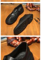 Zapatos de cuero para hombre, de cuero genuino de alta gama, primera capa de cuero vacuno, suela suave. - details 11