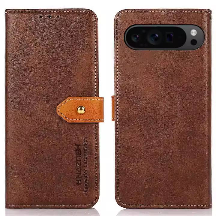 Funda magnética de piel sintética con soporte para teléfono para Google Pixel 9 Pro - 1