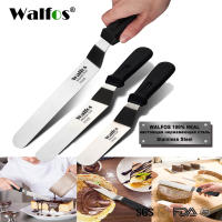 Espátula de Crema de Pastel Walfos de Acero Inoxidable Herramienta para Decorar Pasteles y Postres Adornos de Fondant y Afeitado de Helado - details 0