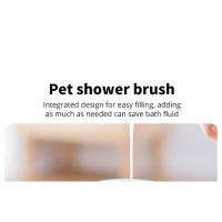 Cepillo de Baño para Mascotas de Silicona Suave Masajeador de Limpieza para Perros y Gatos - details 0