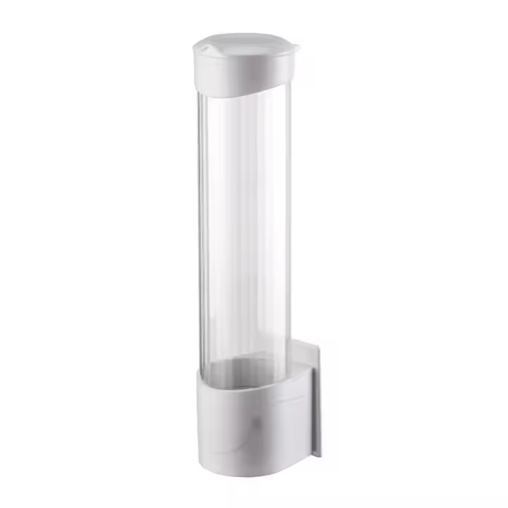 Vasos de papel desechables, vasos de cono o de fondo plano, estante de almacenamiento de plástico automático a prueba de polvo, removedor de vasos, dispensador de vasos, portavasos - 1