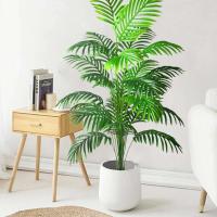 Palmera de Plástico Verde Planta Falsa Tropical para Jardín en Casa Ramas de 49.2 pulgadas - details 1