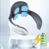 Masajeador de cuello recargable, masaje de calentamiento de intensidad de pulso eléctrico - details 1