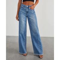 Vaqueros de mujer nuevos, holgados, de pierna ancha, con costuras laterales y dobladillo con ribete. - details 1