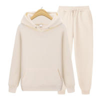Sudadera con capucha de lana para hombre, suéter de Color sólido, traje deportivo, primavera y otoño, 220g - details 3
