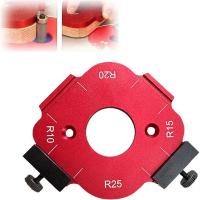 Plantillas de enrutador para carpintería, plantilla de posicionamiento de ángulo de arco de aleación de aluminio 4 en 1, R10-R50, reutilizable, bricolaje - details 2