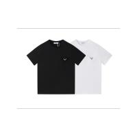 Las mejores camisas casuales básicas de moda de verano, camisetas holgadas de algodón puro para hombres y nuevas camisas de manga corta para parejas con estampados de logotipos en la parte delantera. - details 12