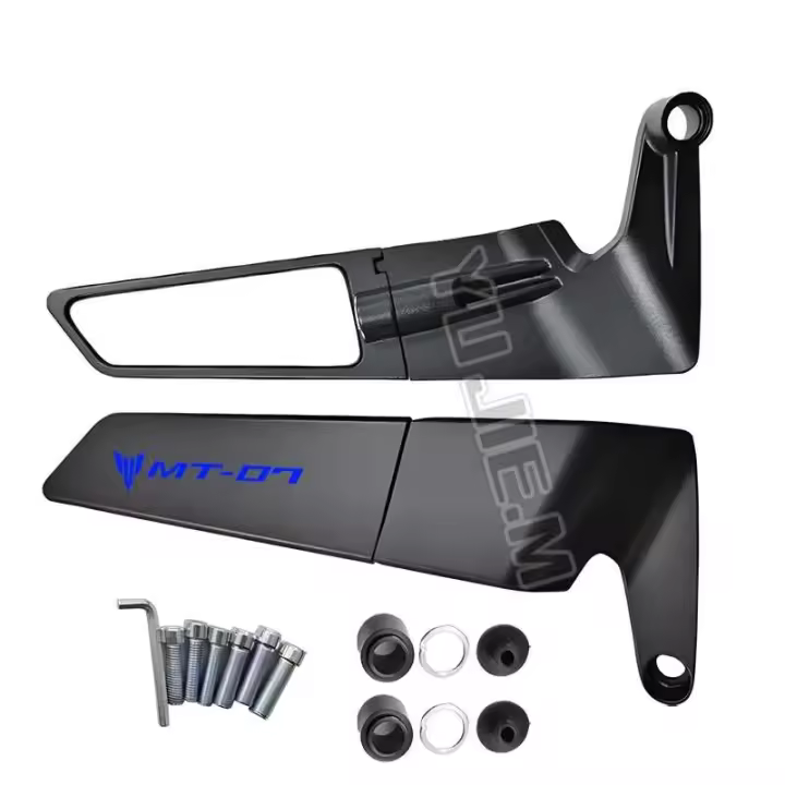 Para Yamaha MT-07 MT07 MT 07 motocicleta nuevo patrón de alta calidad CNC espejo retrovisor ala fija - 1