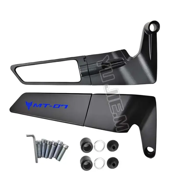 Para Yamaha MT-07 MT07 MT 07 motocicleta nuevo patrón de alta calidad CNC espejo retrovisor ala fija - 1