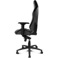 DR275 - Silla Gaming Profesional, Material Tela con Acabado de Terciopelo, reposabrazos Ajustables 4D, pistón Clase 4, giratoria, Mecanismo Rana, Color Negro - details 11