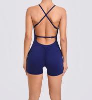 Mono de yoga Peach para levantamiento de glúteos y espalda hermosa para correr al aire libre para mujer, ejercicio ajustado, mono de fitness de secado rápido - details 12