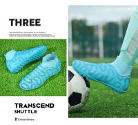 Botas de fútbol profesionales para hombres, zapatos de fútbol TF/FG para niños, tacos de tobillo alto, zapatillas de fútbol de hierba, zapatos de entrenamiento de Futsal - details 26